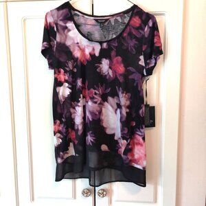 Simply Vera Wang Multicolor Floral Top, Size PS, NWT